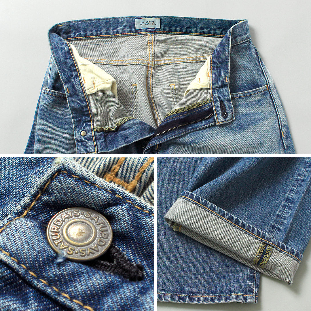 SATURDAYS NYC / Takeru Relaxed Denim Wide Straight Pants