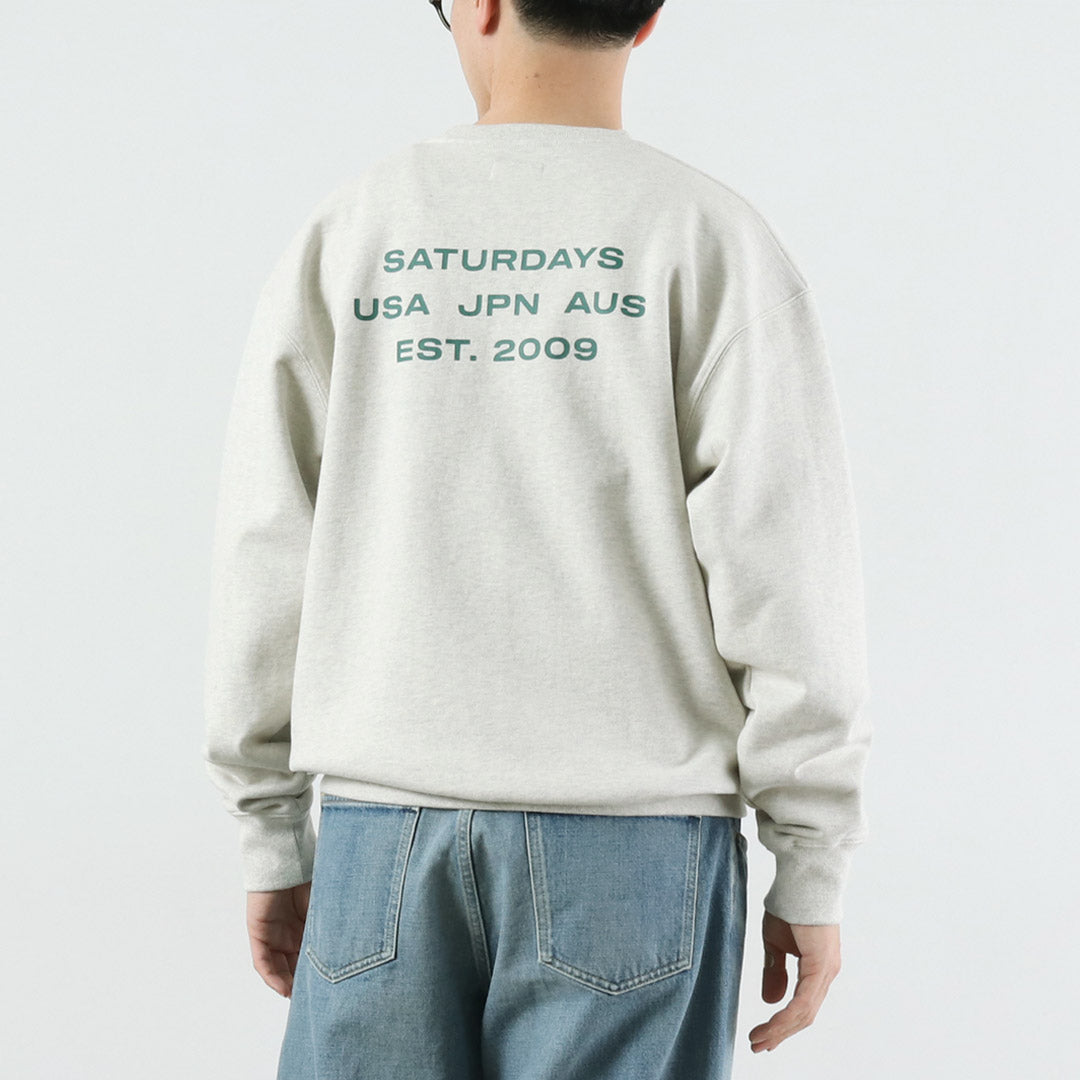 SATURDAYS NYC / SATURDAYS NYC Bowery International 크루 스웨트셔츠