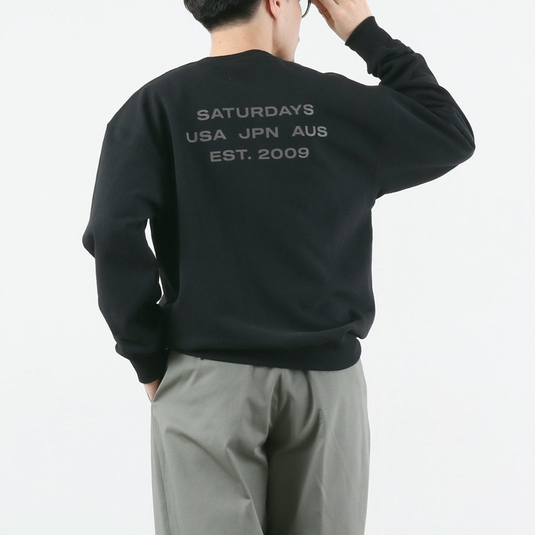 SATURDAYS NYC / SATURDAYS NYC Bowery International 크루 스웨트셔츠