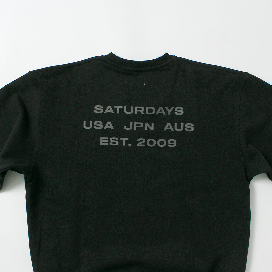 SATURDAYS NYC / SATURDAYS NYC Bowery International 크루 스웨트셔츠