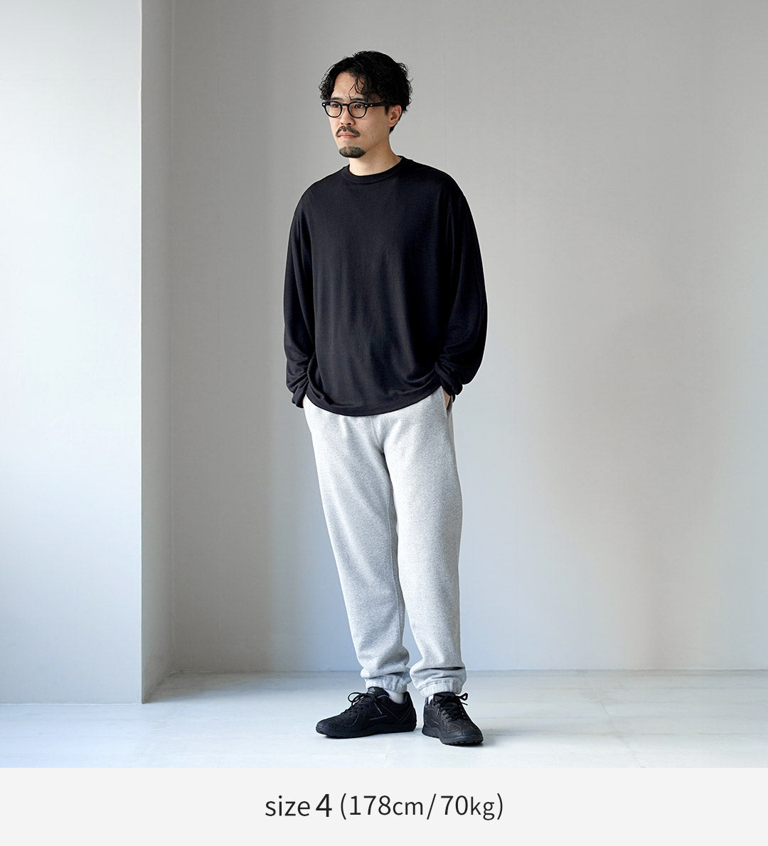 LIFiLL / 男士羊毛长袖 T 恤