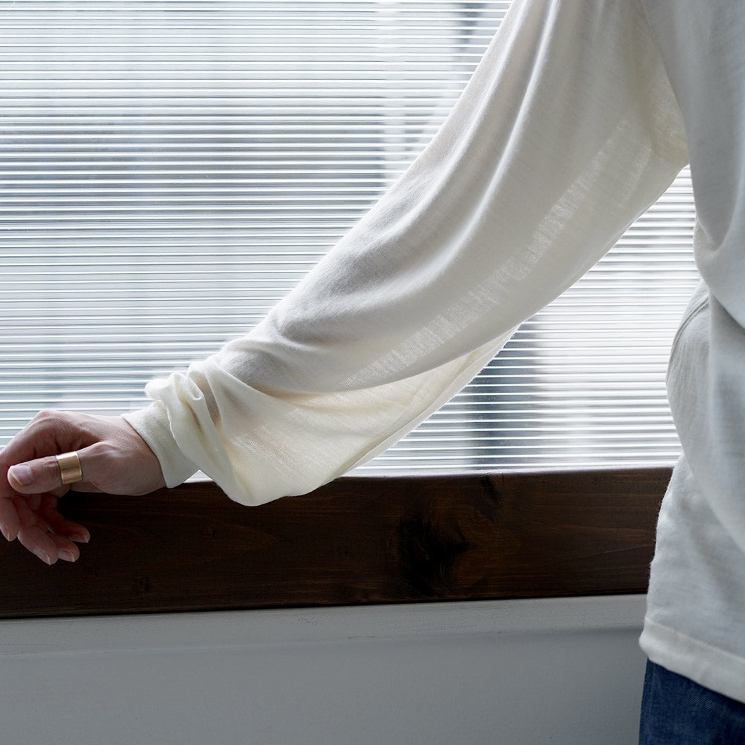 LIFiLL / 男士羊毛长袖 T 恤