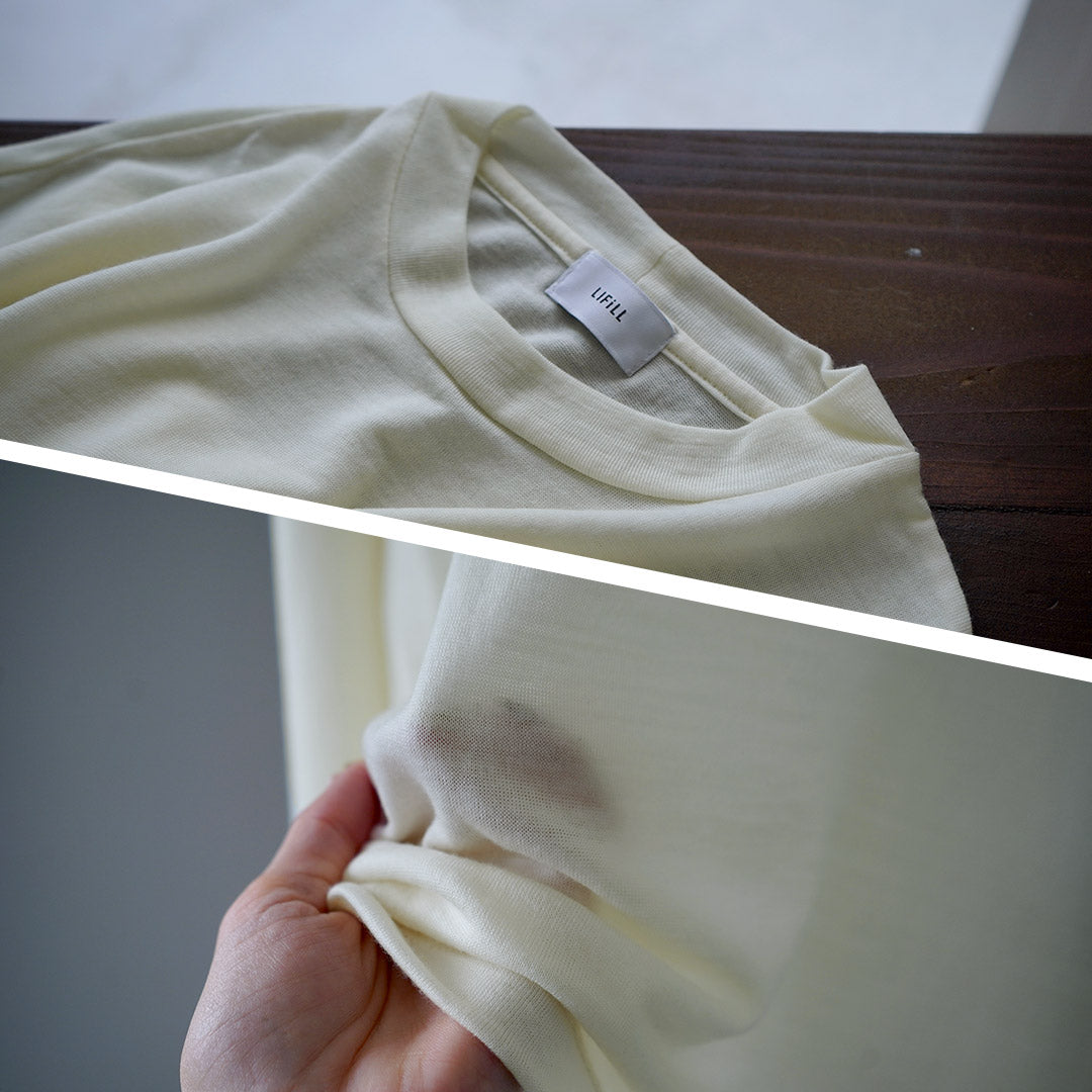 LIFiLL / 男士羊毛长袖 T 恤