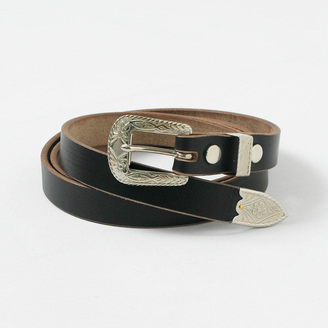 BUTTON WORKS / 特別訂單 N&J 西部腰帶 窄腰帶