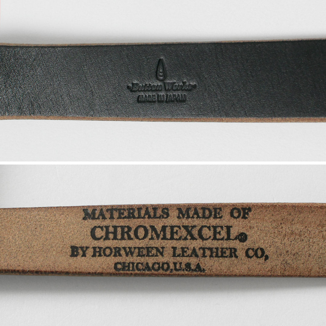 BUTTON WORKS / 特別訂單 N&J 西部腰帶 窄腰帶