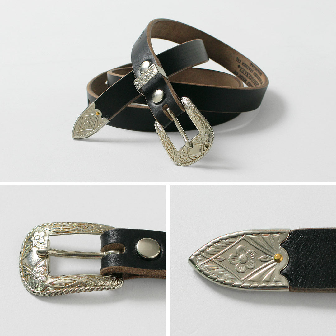 BUTTON WORKS / 特別訂單 N&J 西部腰帶 窄腰帶