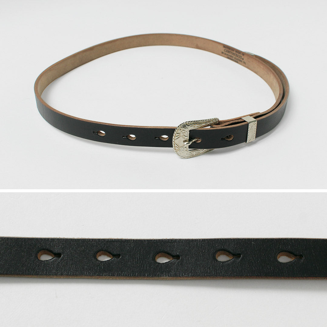 BUTTON WORKS / 特別訂單 N&J 西部腰帶 窄腰帶