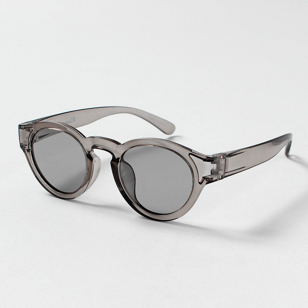 JUGAAD14 / Harbor Clear French Style Boston-Frame Sunglasses
