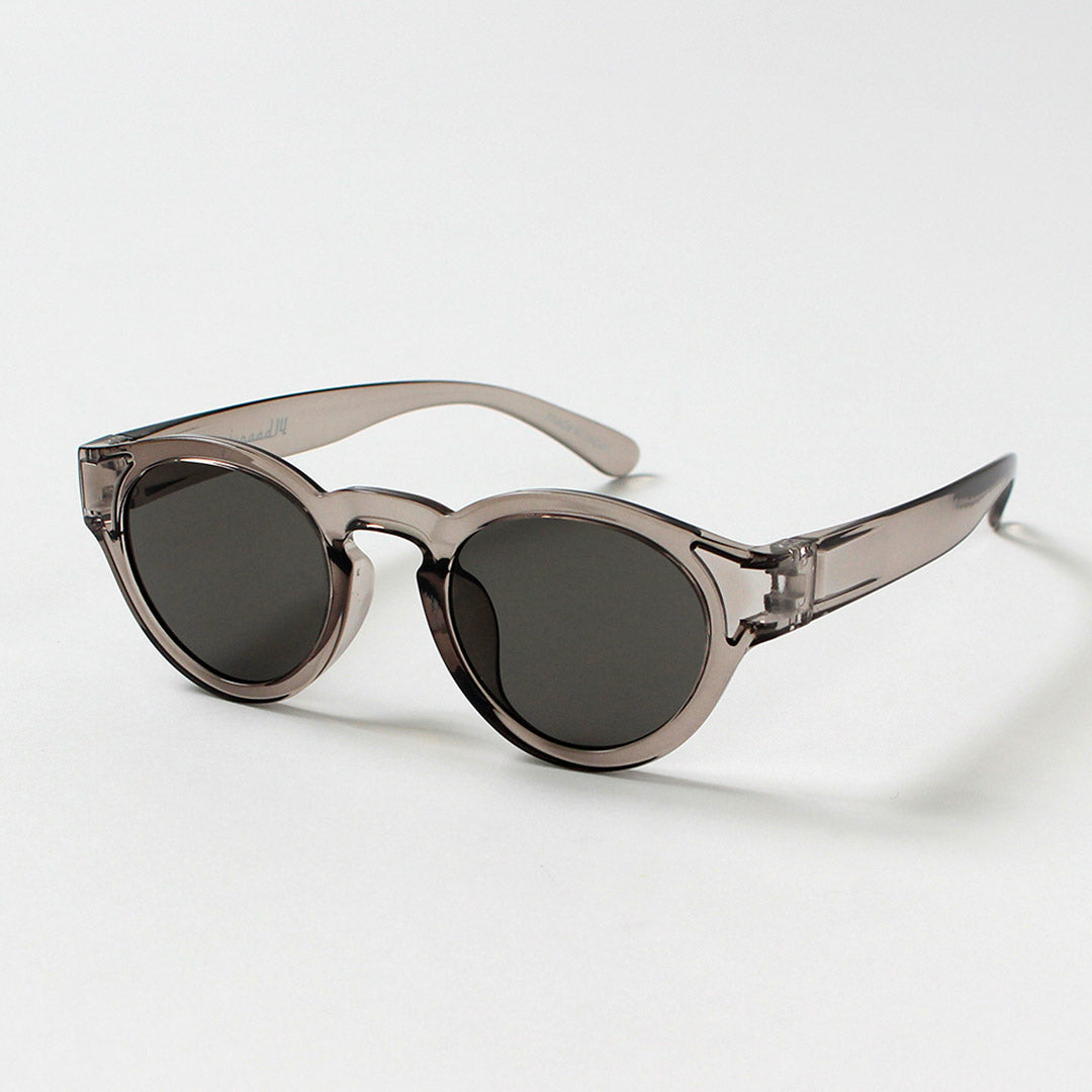 JUGAAD14 / Harbor Clear French Style Boston-Frame Sunglasses