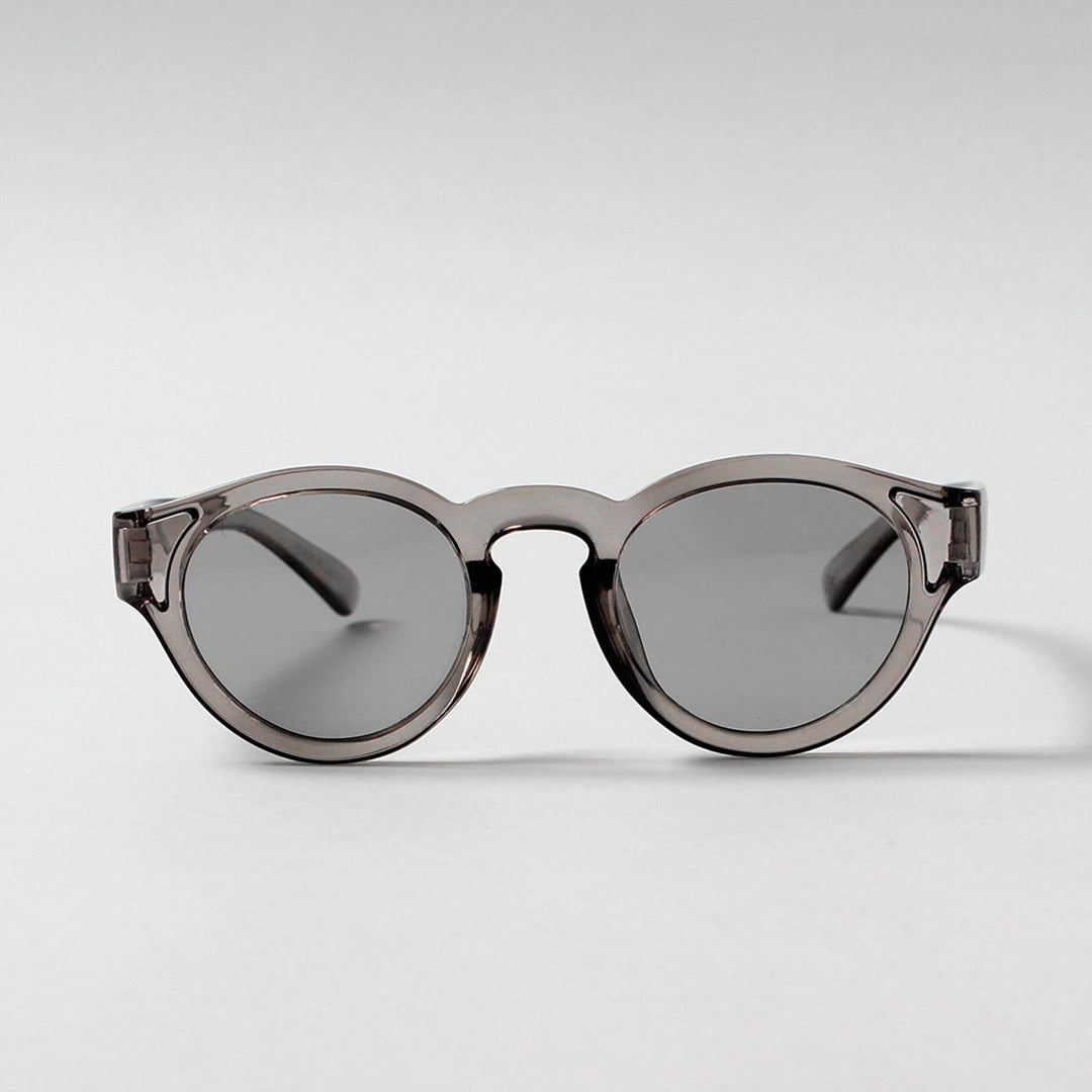 JUGAAD14 / Harbor Clear French Style Boston-Frame Sunglasses