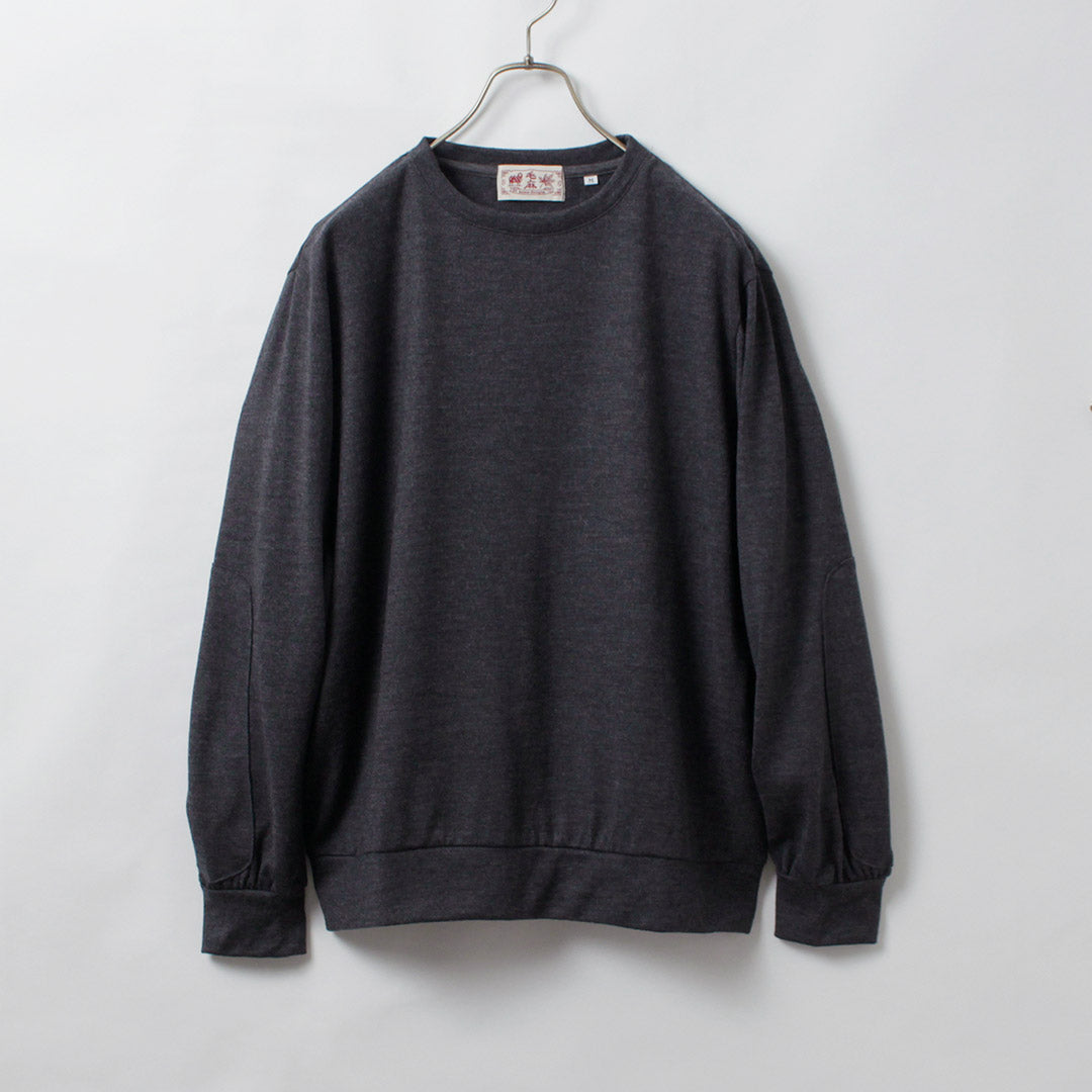 KEMA DESIGNS / Washable Wool Elbow Patch Knit Tee