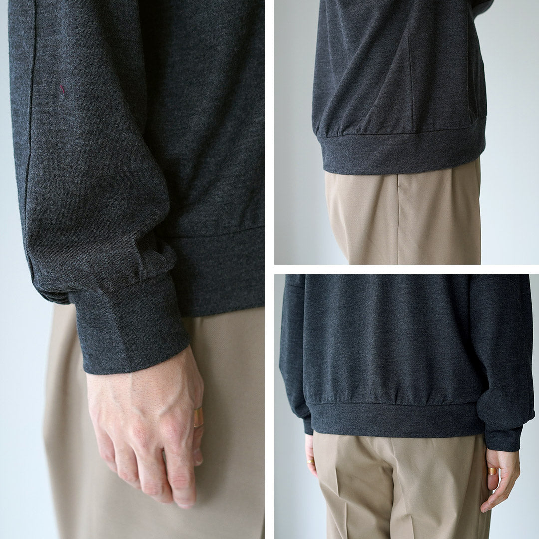 KEMA DESIGNS / Washable Wool Elbow Patch Knit Tee