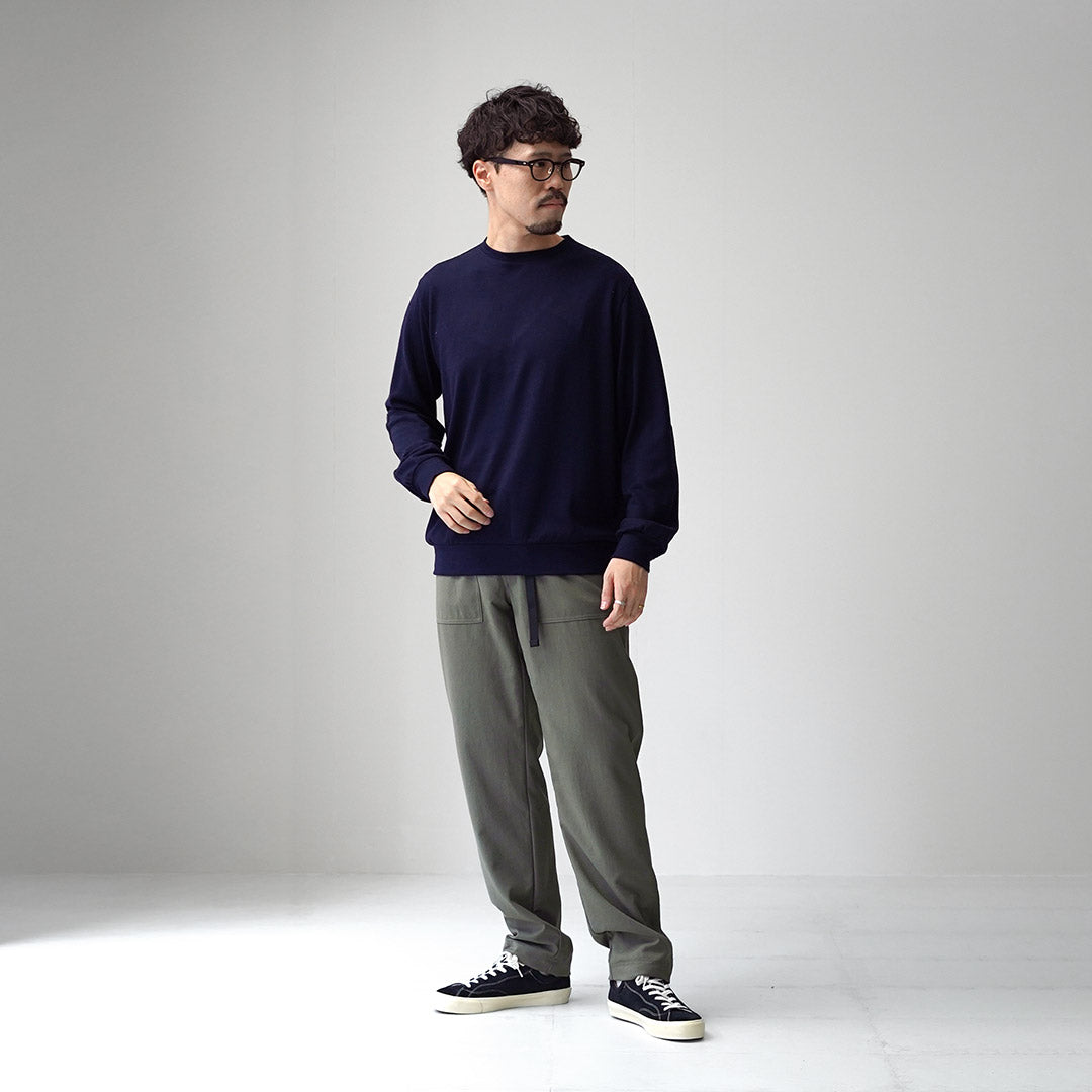 KEMA DESIGNS / Washable Wool Elbow Patch Knit Tee