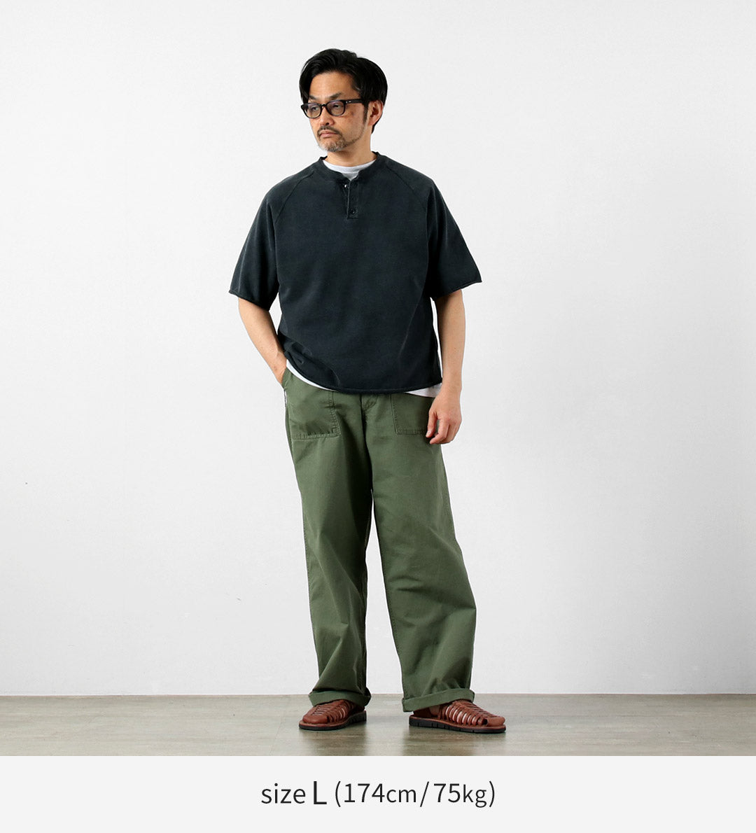 藍色再生布料 / Summer Wide Baker Pants Ripstop