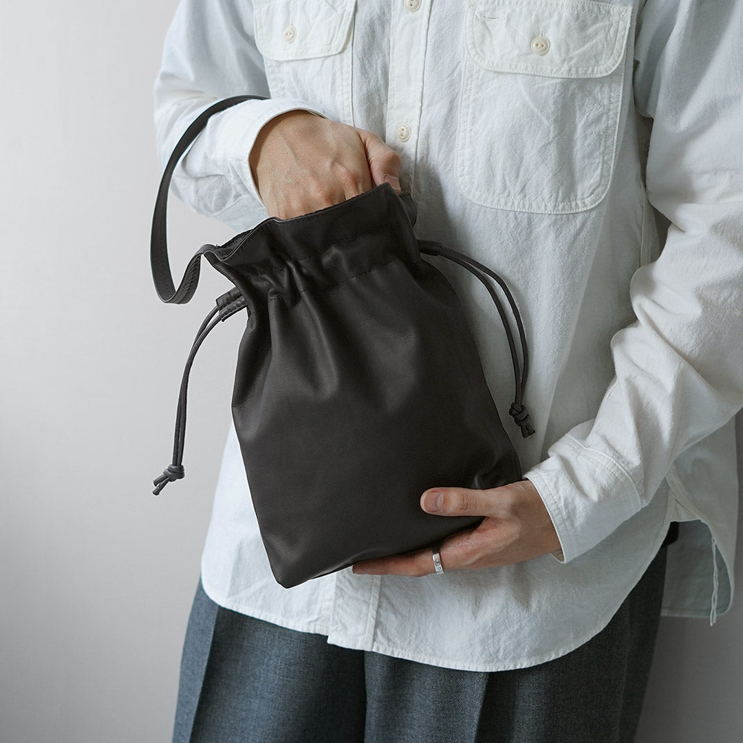 MR.OLIVE / 永久皮革抽绳包