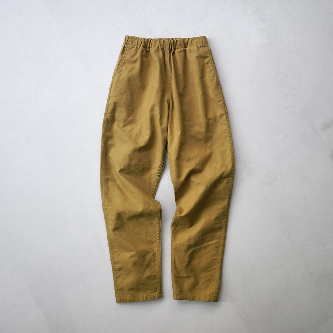 藍色再生布料/鴨絨休閒褲