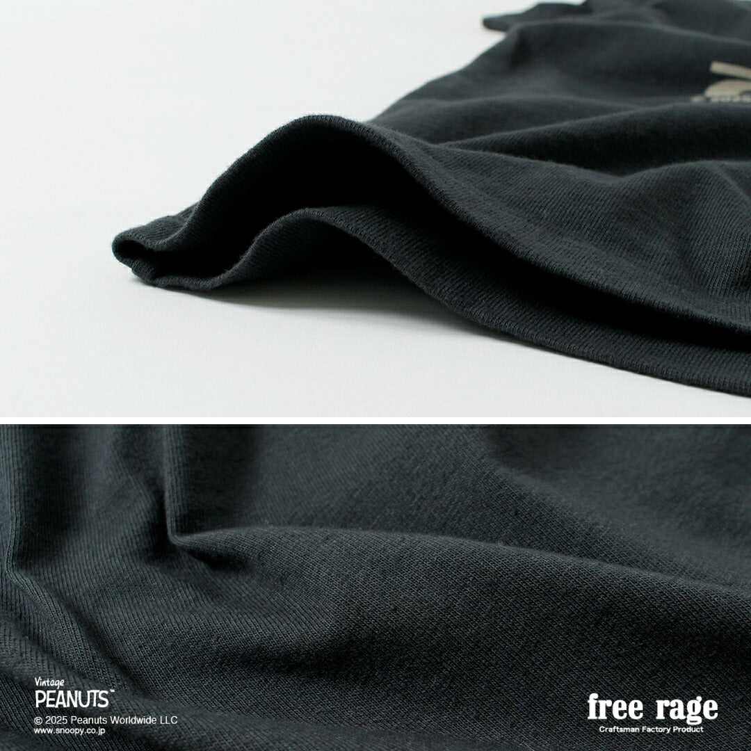 FREE RAGE / PEANUTS×free rage 红男爵印花再生棉短袖T恤