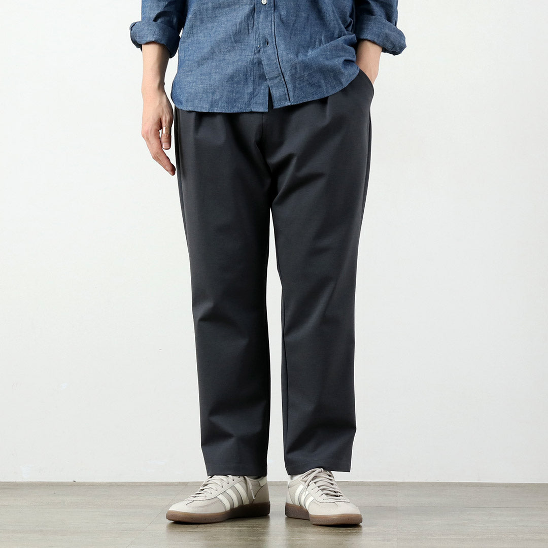 RE MADE IN TOKYO JAPAN / Dress Jersey Tuck Pants