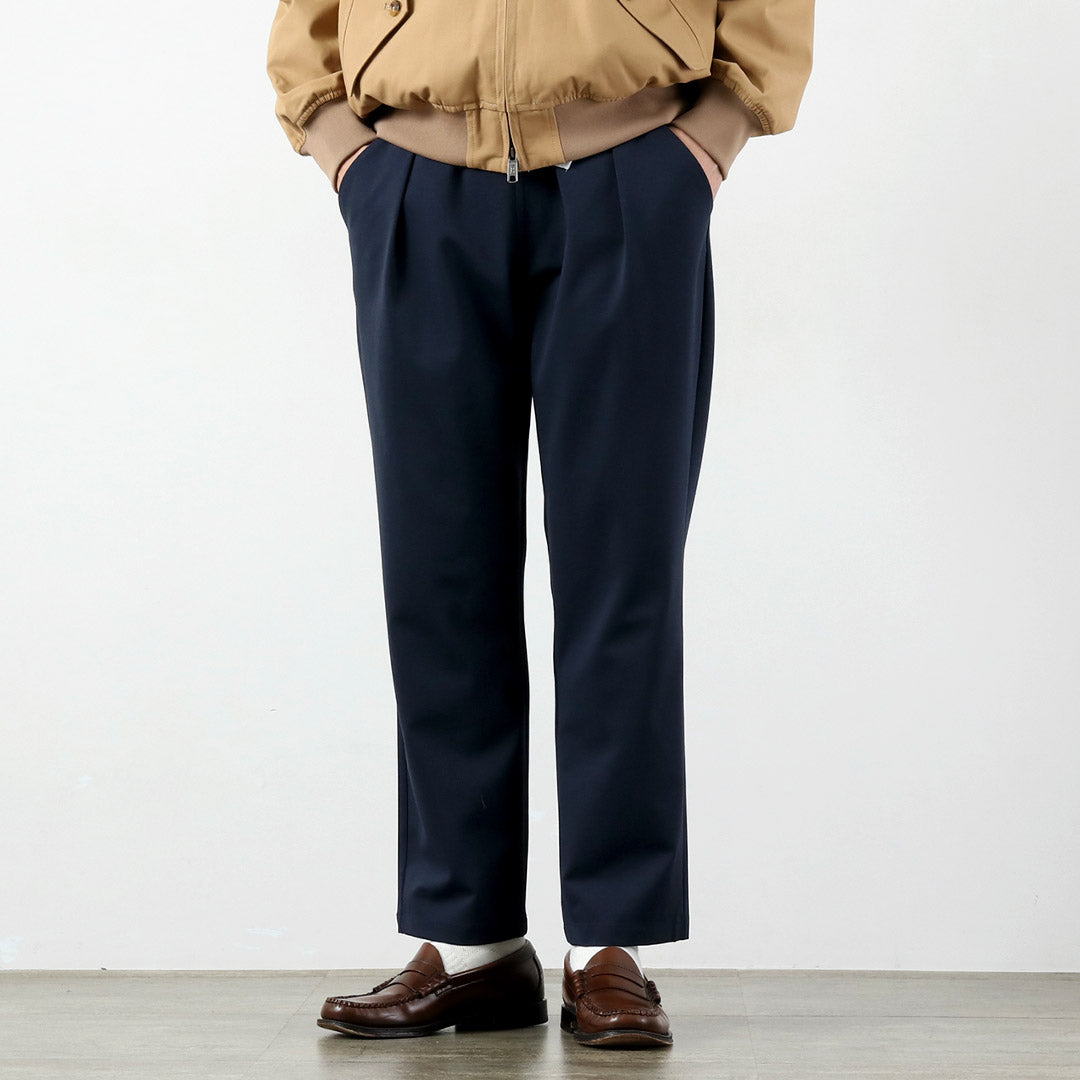RE MADE IN TOKYO JAPAN / Dress Jersey Tuck Pants