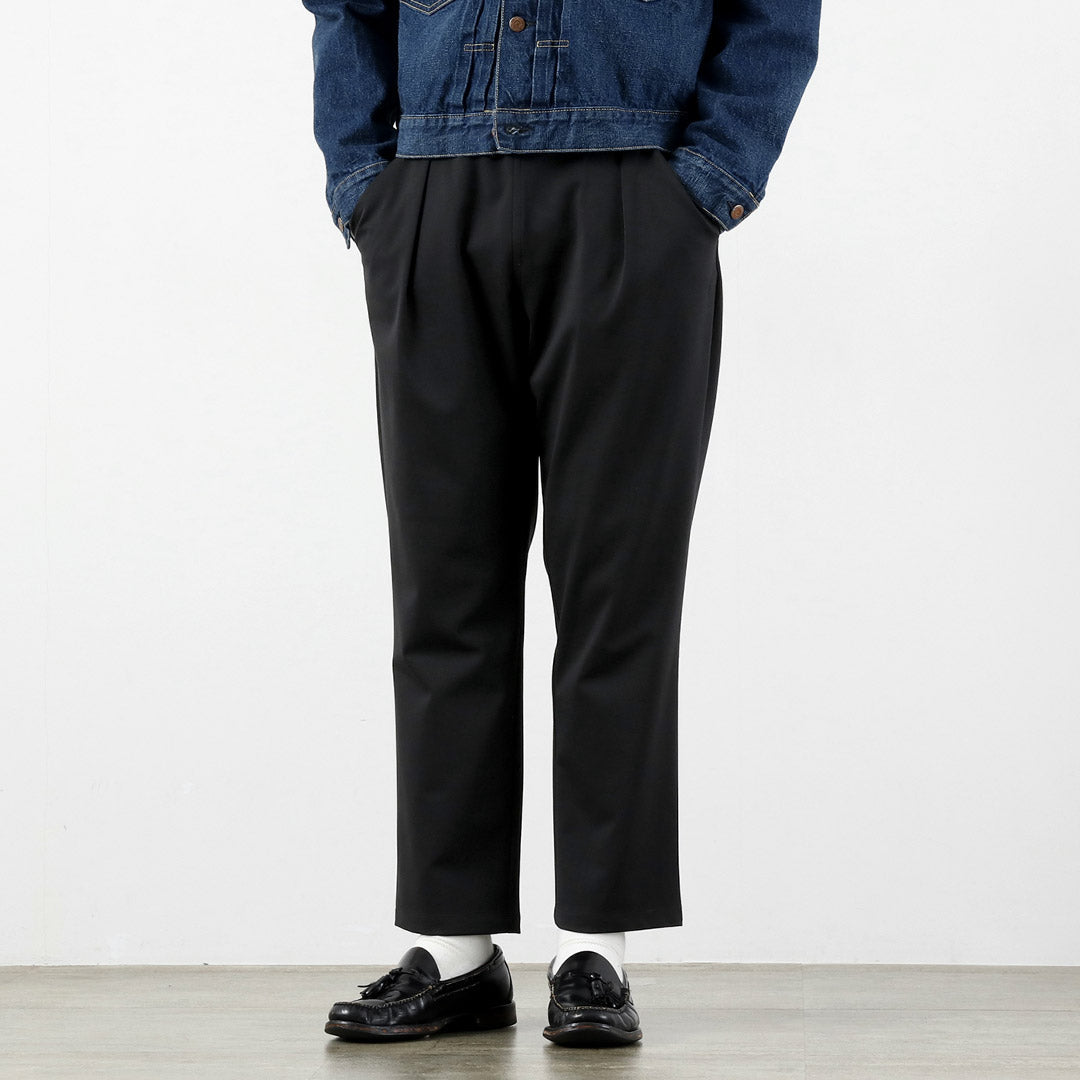 RE MADE IN TOKYO JAPAN / Dress Jersey Tuck Pants