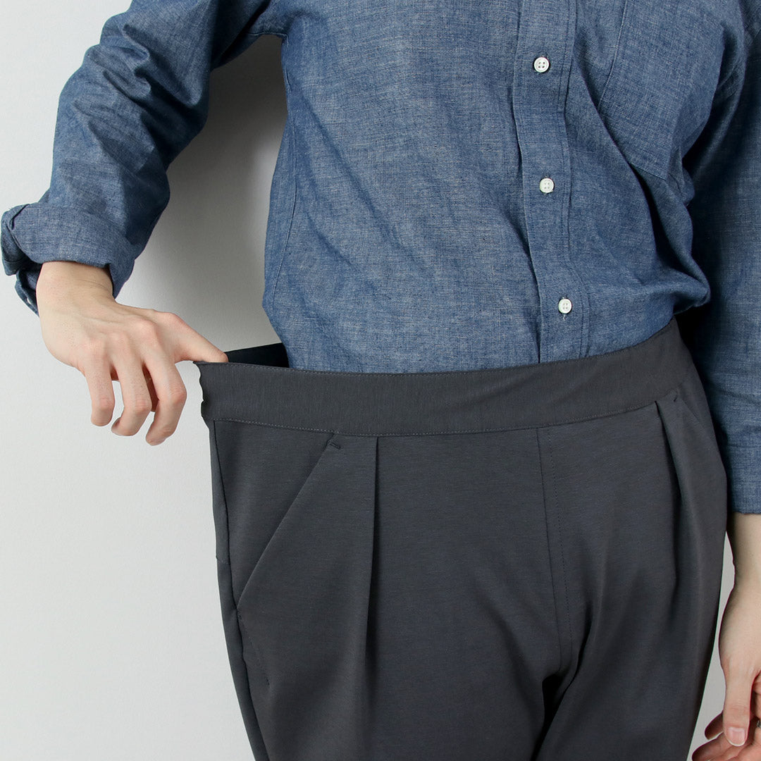 RE MADE IN TOKYO JAPAN / Dress Jersey Tuck Pants