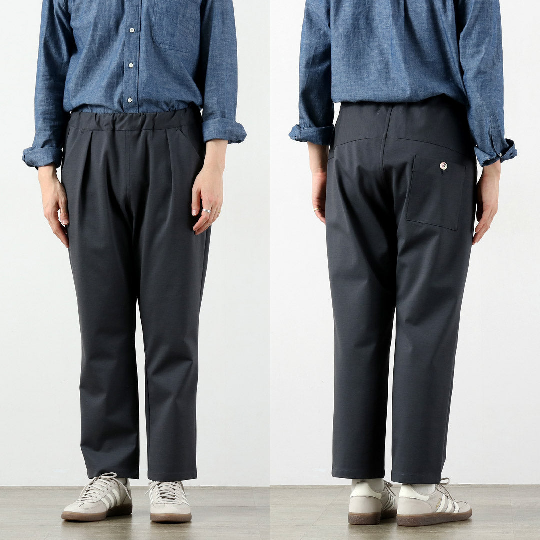 RE MADE IN TOKYO JAPAN / Dress Jersey Tuck Pants