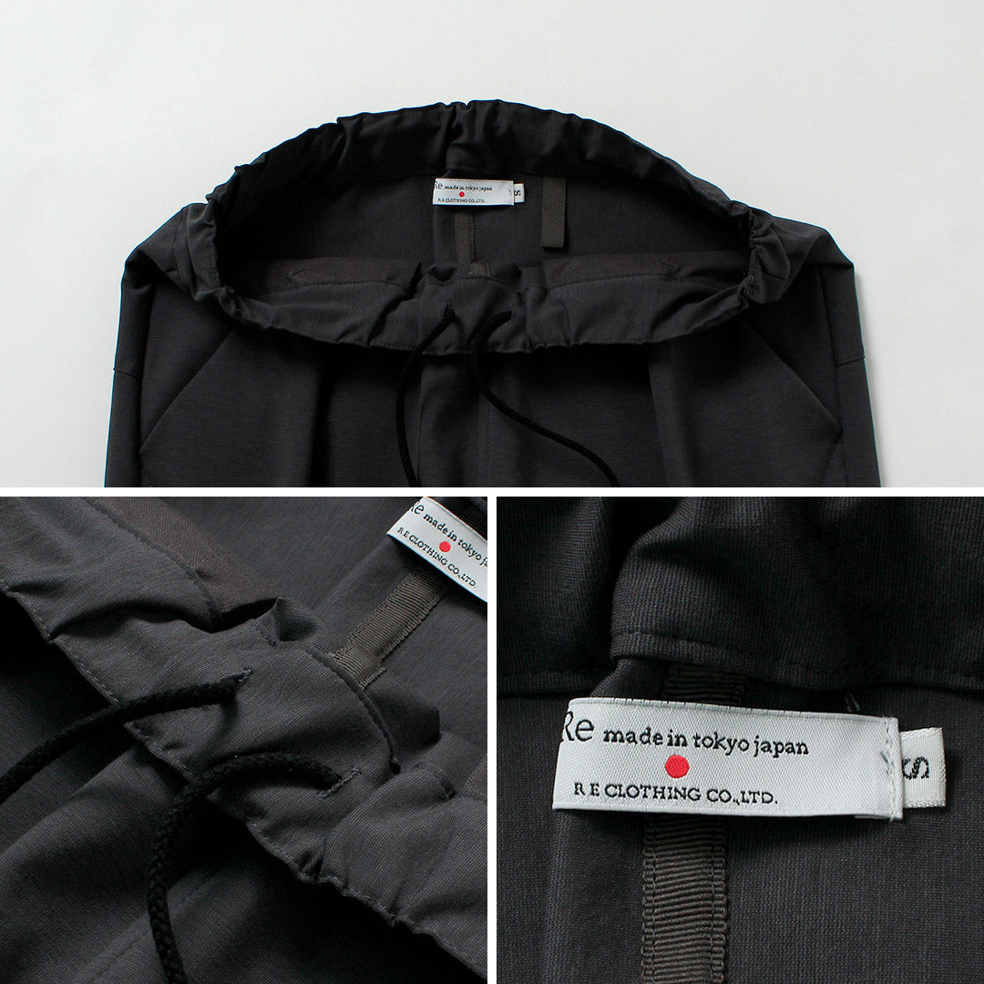 RE MADE IN TOKYO JAPAN / Dress Jersey Tuck Pants