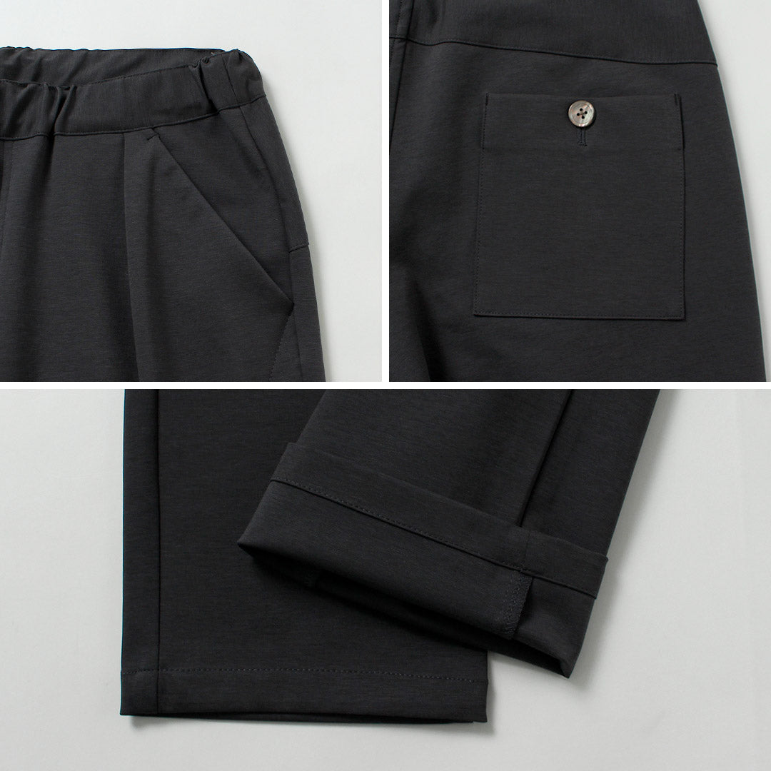 RE MADE IN TOKYO JAPAN / Dress Jersey Tuck Pants