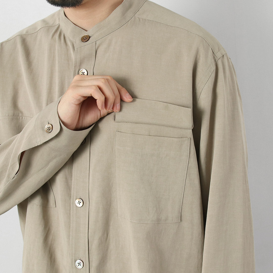 RE MADE IN TOKYO JAPAN / Chemise CPO classique en lin Tencel