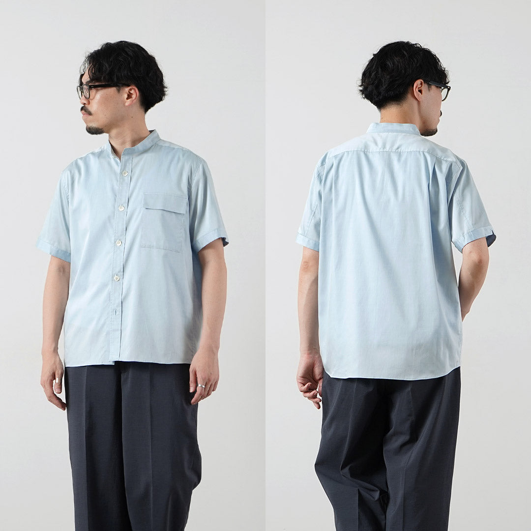 RE MADE IN TOKYO JAPAN / 200/2 青少年布斜紋布短袖 CPO 襯衫