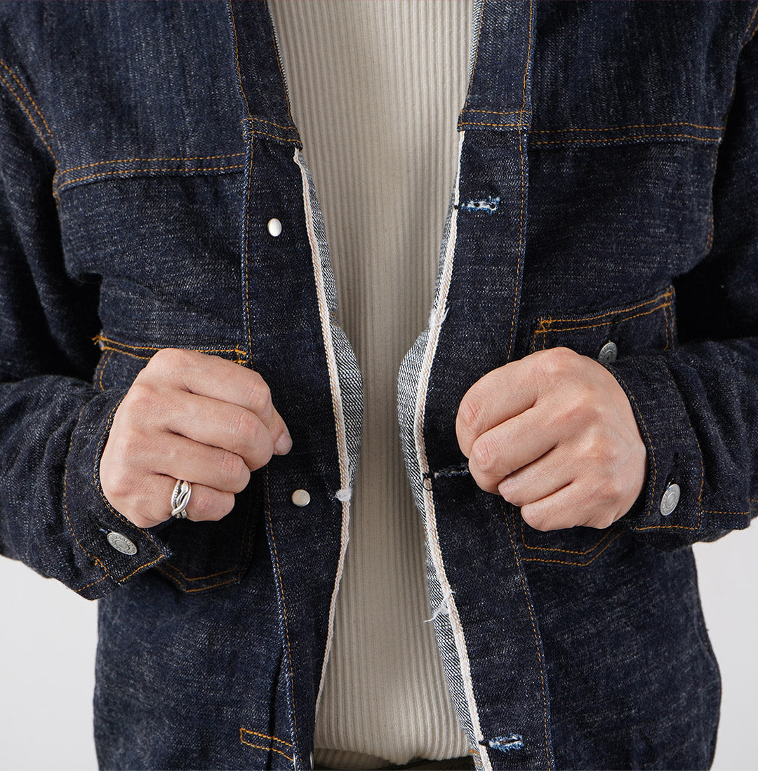 Blue refabric / GL3 Selvedge Denim Type 1 Jacket