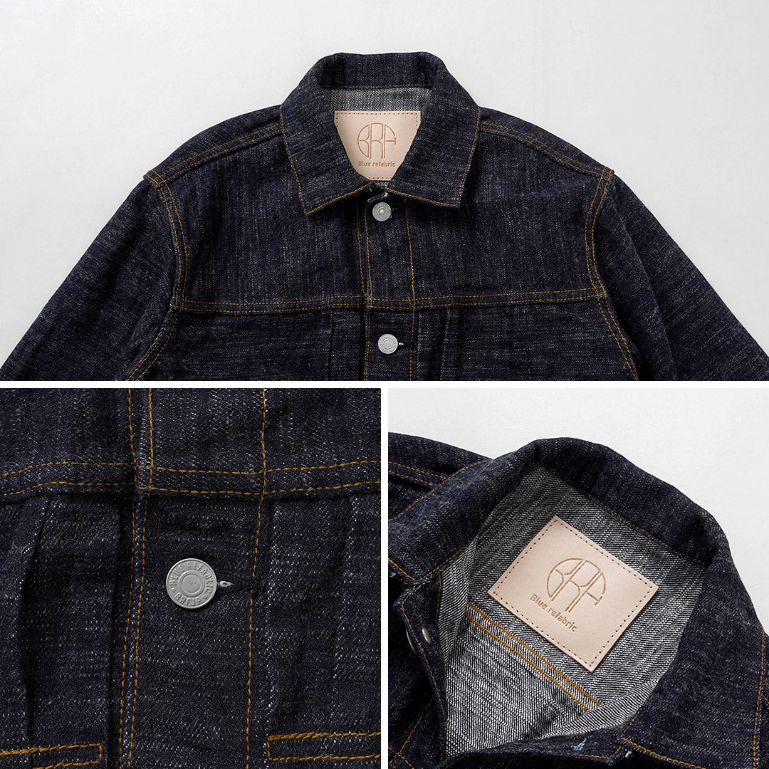 Blue refabric / GL3 Selvedge Denim Type 2 Jacket
