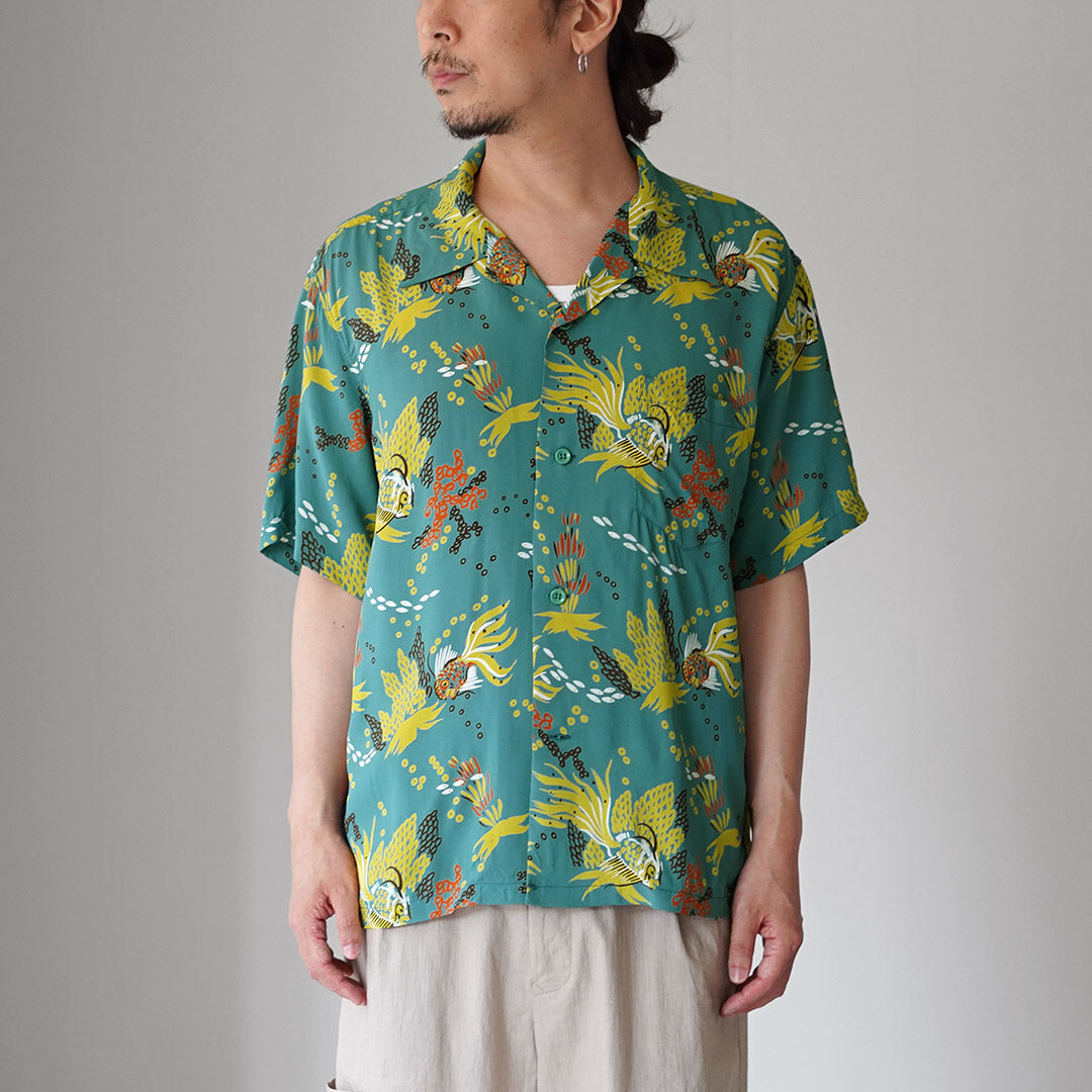 SUN SURF / Chemise Aloha Poissons Tropicaux