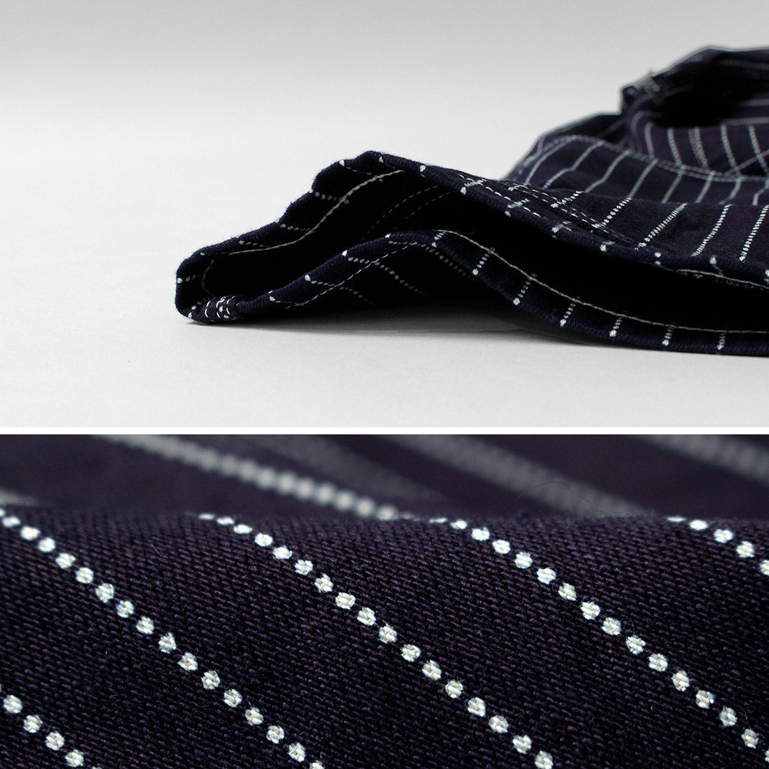 CANNE À SUCRE / Manteau de travail à rayures Wabash 9oz