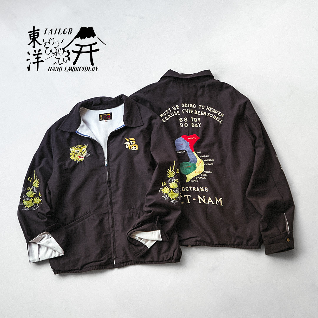TAILOR TOYO / Cotton Rayon Vietnam Jacket “VIETNAM MAP” (AGING MODEL)