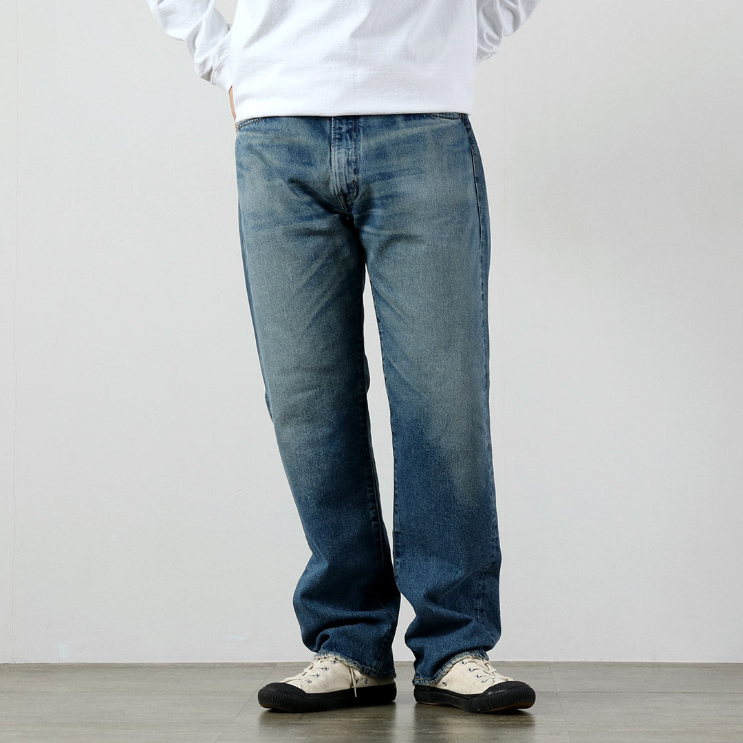 CLUB DE INVESTIGACIÓN DE ALGODÓN / Exclusivos jeans de mezclilla con orillo de 14.75 oz, pantalones con acabado lavado