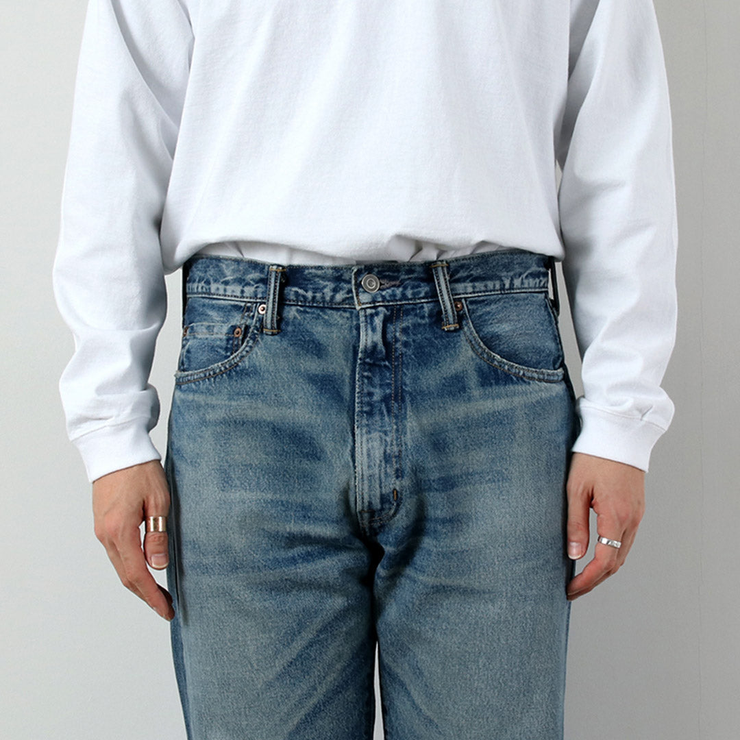 CLUB DE INVESTIGACIÓN DE ALGODÓN / Exclusivos jeans de mezclilla con orillo de 14.75 oz, pantalones con acabado lavado