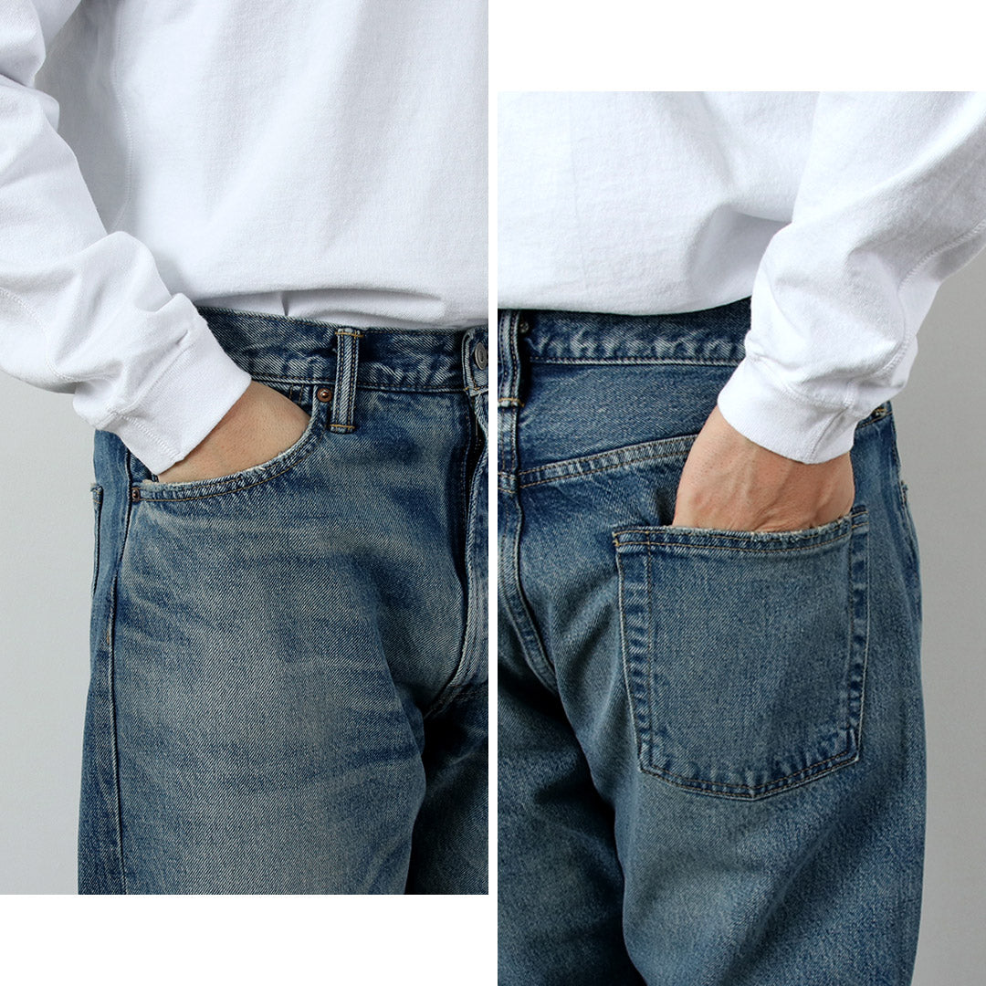 CLUB DE INVESTIGACIÓN DE ALGODÓN / Exclusivos jeans de mezclilla con orillo de 14.75 oz, pantalones con acabado lavado