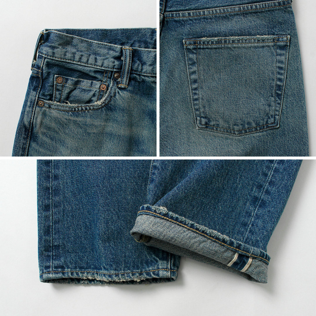 CLUB DE INVESTIGACIÓN DE ALGODÓN / Exclusivos jeans de mezclilla con orillo de 14.75 oz, pantalones con acabado lavado