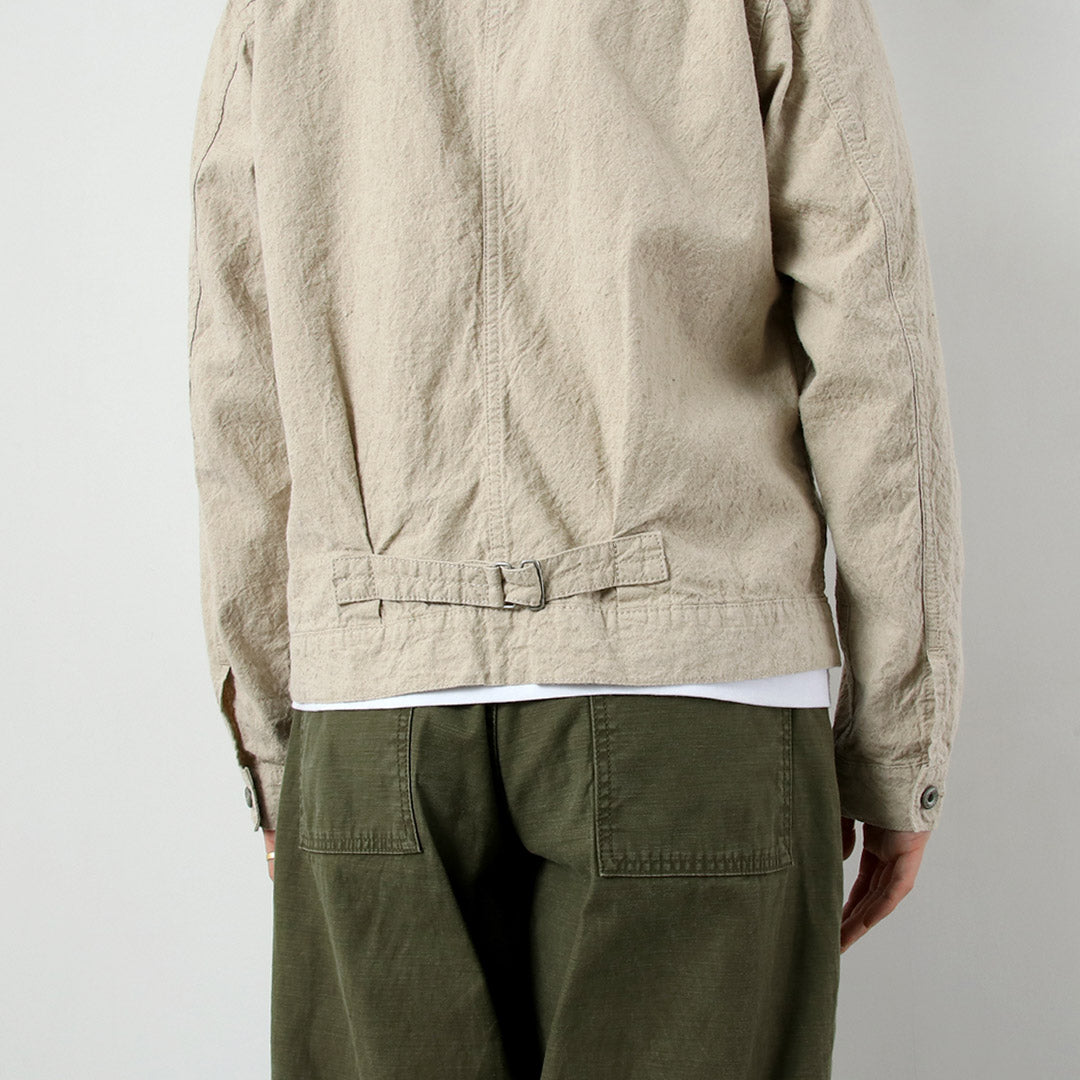 SEUVAS / 리넨 코튼 트러커 재킷