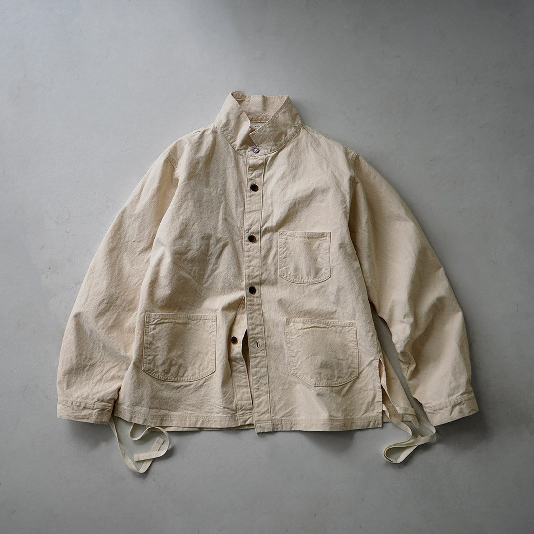 SEUVAS / 8oz 캔버스 윙 칼라 셔츠 재킷