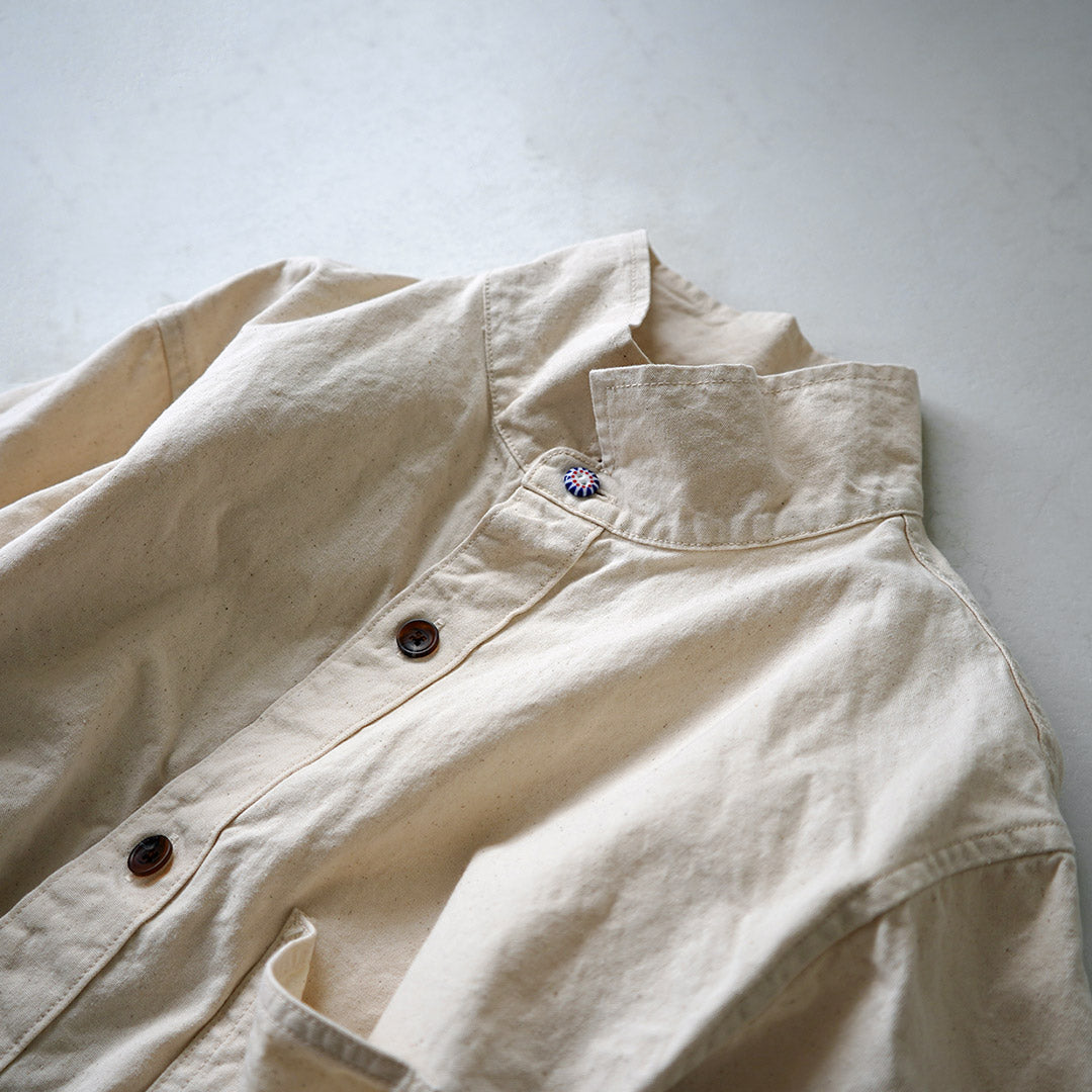 SEUVAS / 8oz 캔버스 윙 칼라 셔츠 재킷