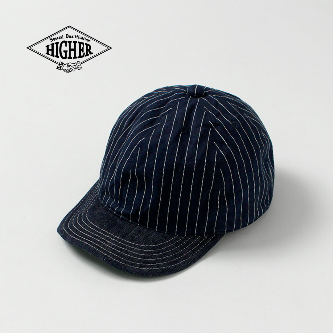 PLUS HAUT / Casquette Hickory x Denim 9oz