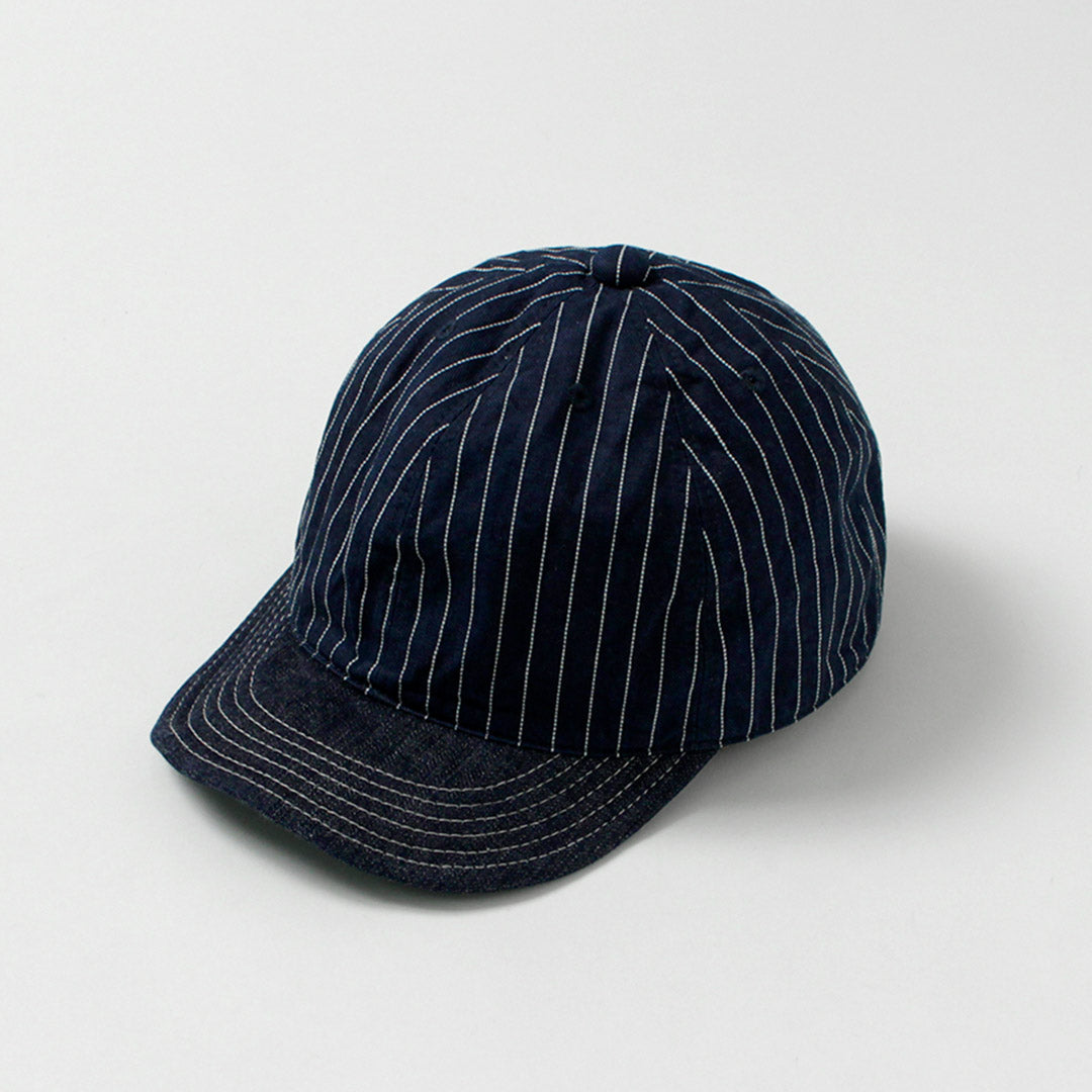 PLUS HAUT / Casquette Hickory x Denim 9oz