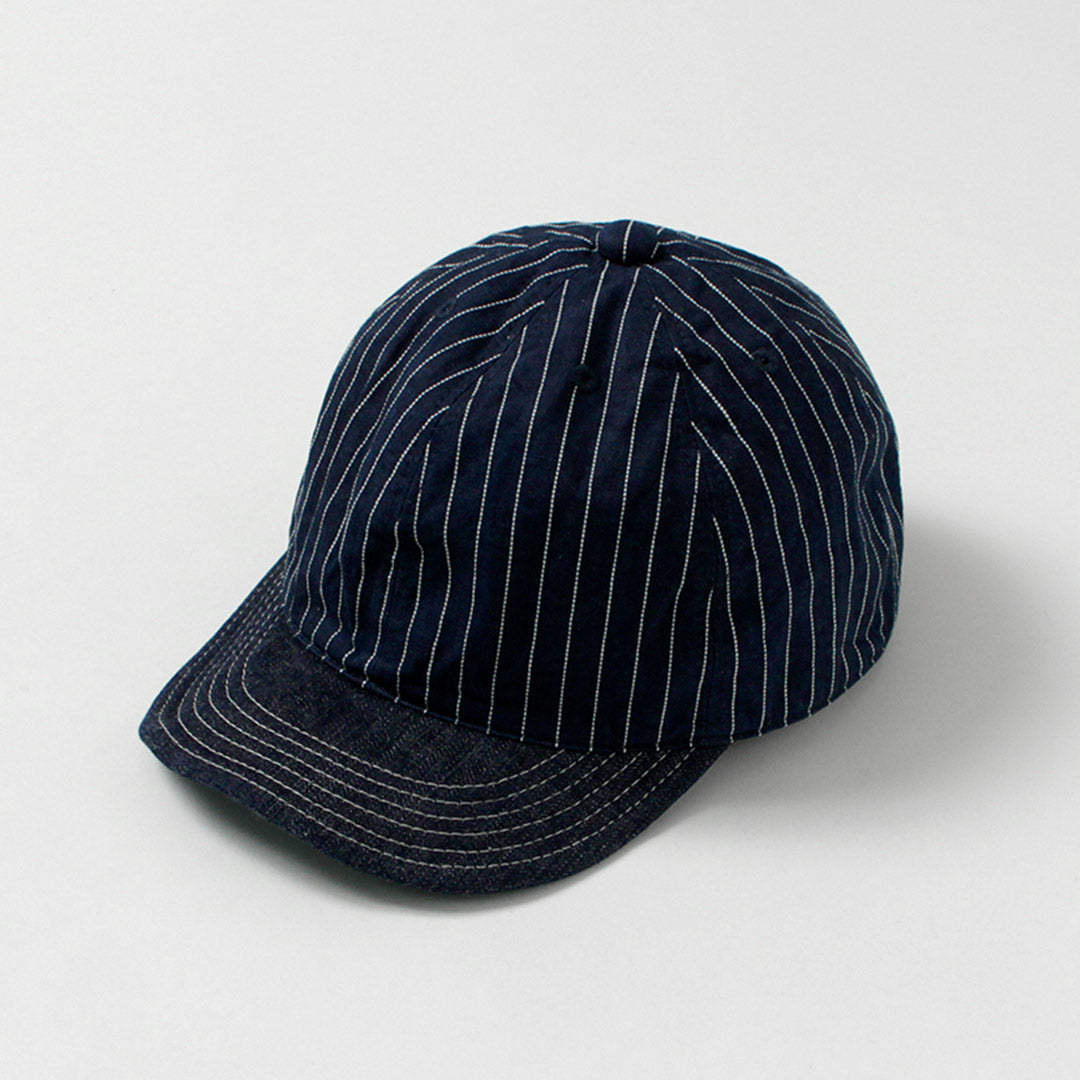 PLUS HAUT / Casquette Hickory x Denim 9oz