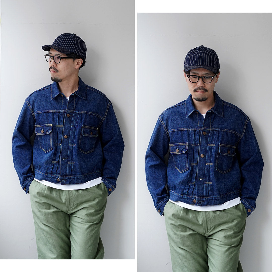 PLUS HAUT / Casquette Hickory x Denim 9oz