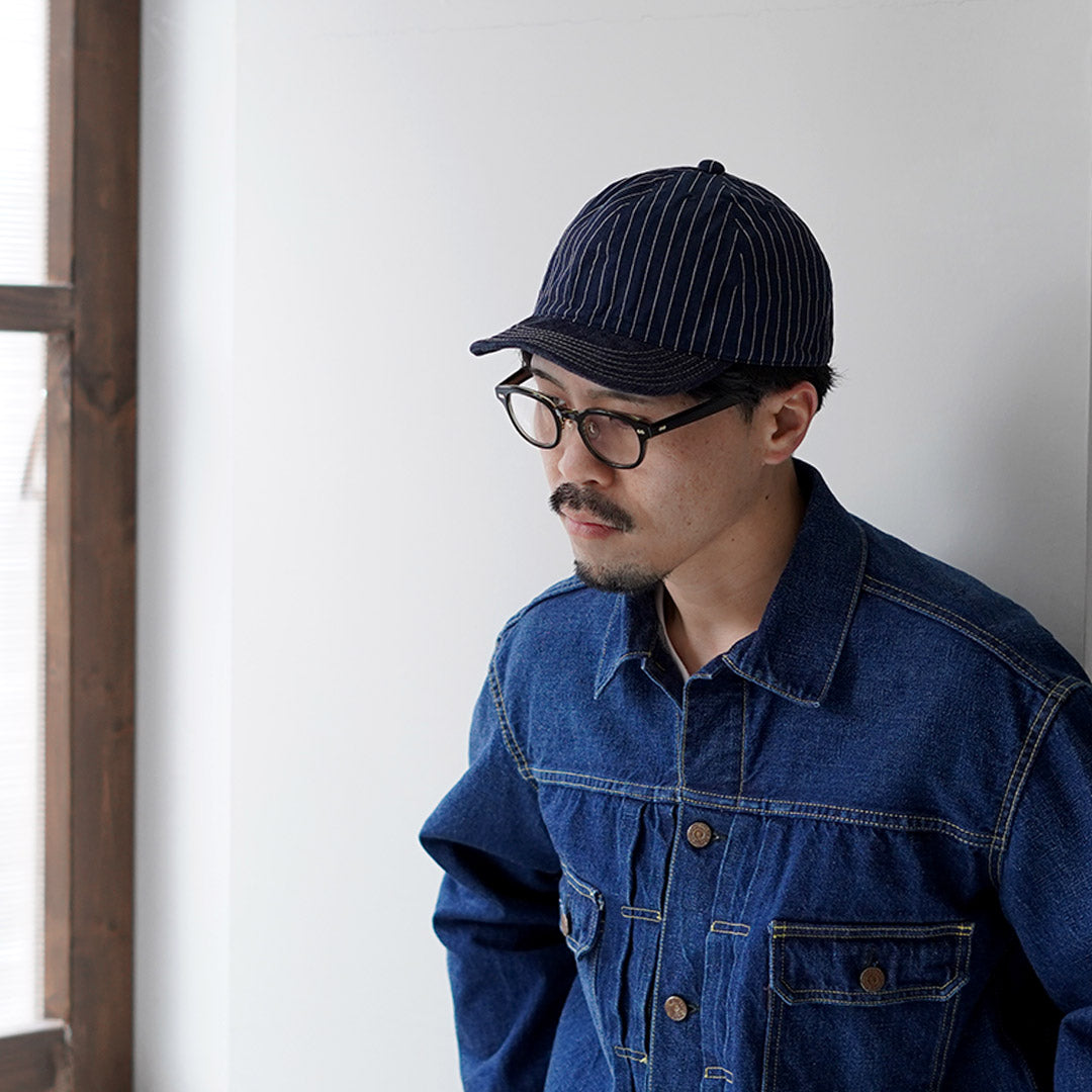 PLUS HAUT / Casquette Hickory x Denim 9oz