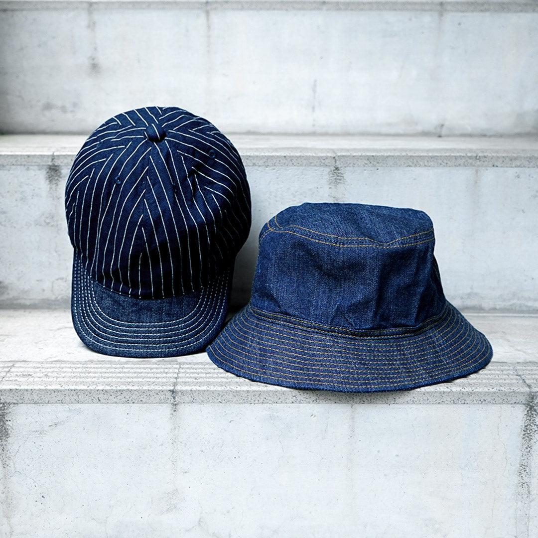 PLUS HAUT / Casquette Hickory x Denim 9oz