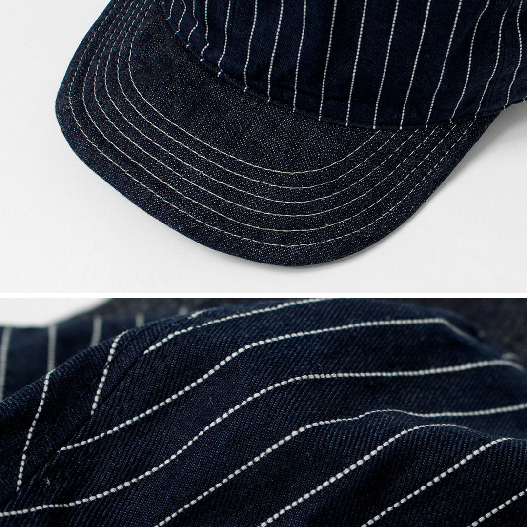 PLUS HAUT / Casquette Hickory x Denim 9oz