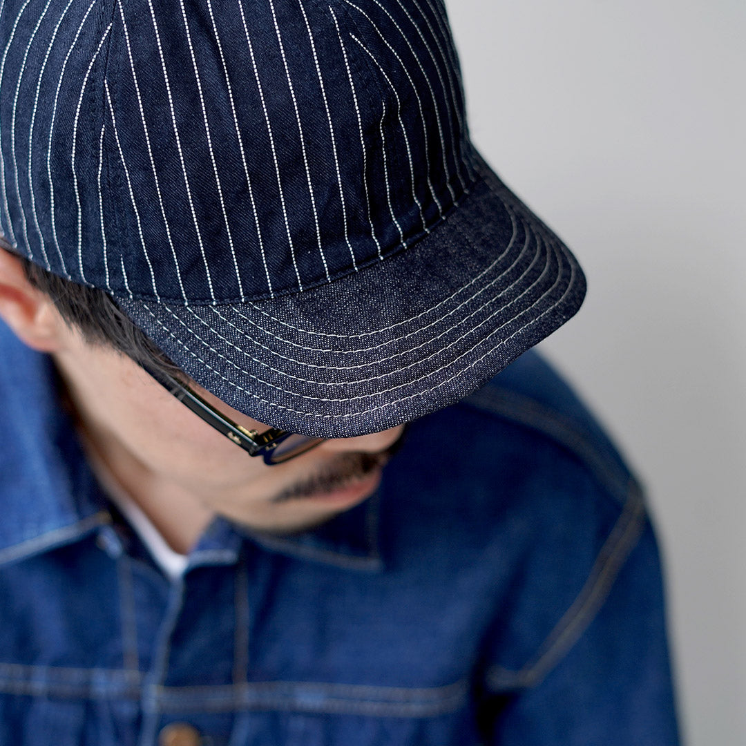 PLUS HAUT / Casquette Hickory x Denim 9oz